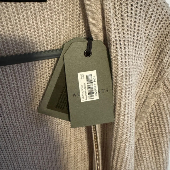 All Saints Beige Cardigan Sweater - Picture 2 of 7